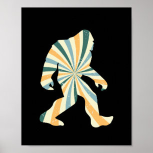Bigfoot Squatchy Retro 90er-Jahre-Stil Poster