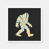 Bigfoot Squatchy Retro 90er-Stil Serviette (Vorderseite)