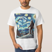 Bigfoot Starry Night T-Shirt (Vorderseite)