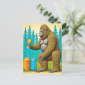 Bigfoot Stealing Bers Postkarte (Stehend Vorderseite)