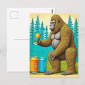 Bigfoot Stealing Bers Postkarte (Vorne/Hinten)