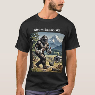 Bigfoot Stealing Chickens T-Shirt