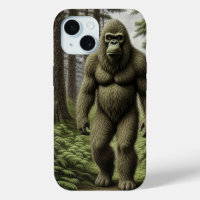 Bigfoot stehend in Trees AI art
