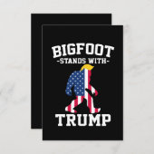 Bigfoot steht bei den Wahlen 2024 unter Trump Dankeskarte (Vorne/Hinten)