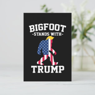 Bigfoot steht bei den Wahlen 2024 unter Trump Dankeskarte