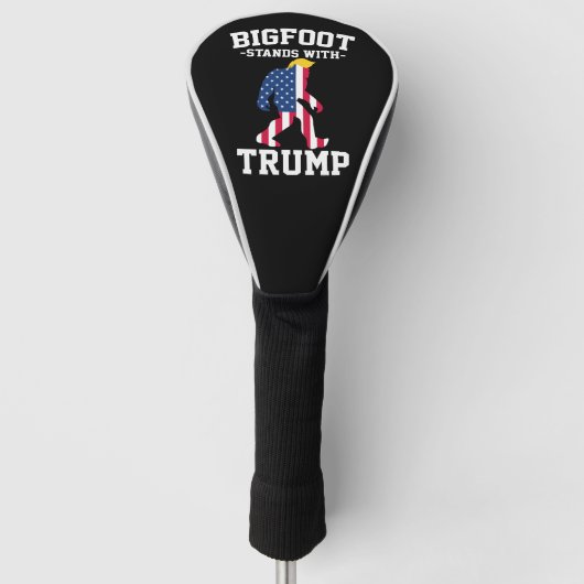 Bigfoot steht bei den Wahlen 2024 unter Trump Golf Headcover (Vorderseite)