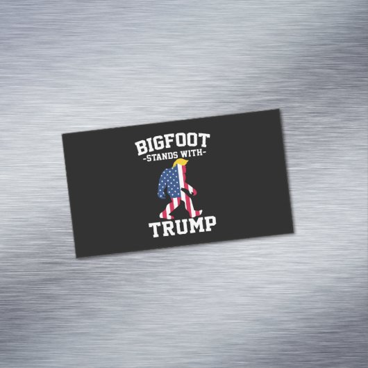 Bigfoot steht bei den Wahlen 2024 unter Trump Magnetische Visitenkarte (Beispiel)