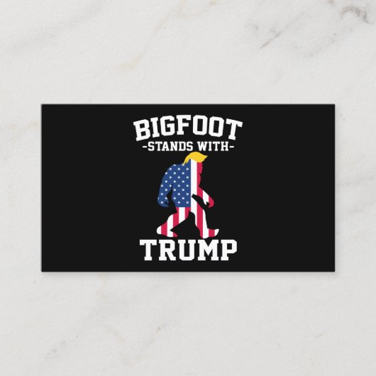 Bigfoot steht bei den Wahlen 2024 unter Trump Visitenkarte (Vorderseite)