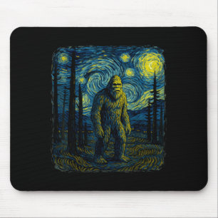 Bigfoot Sternennacht Van Gogh Lustige Männer Fraue Mousepad