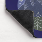 Bigfoot Sternenreiche Nachtwanderung | Kryptozoolo Mousepad (Ecke)
