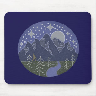 Bigfoot Sternenreiche Nachtwanderung Kryptozoolo Mousepad