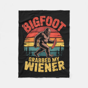Bigfoot Stole Meine Dackel Shirt Sasquatch Grabbed Fleecedecke