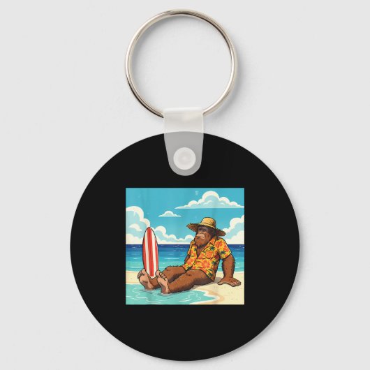 Bigfoot-Strand-Surfboard Schlüsselanhänger (Vorderseite)