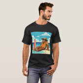 Bigfoot-Strand-Surfboard T-Shirt (Vorne ganz)