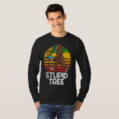 Bigfoot Stupid Tree Funny Disk Golf T-Shirt (Vorne ganz)