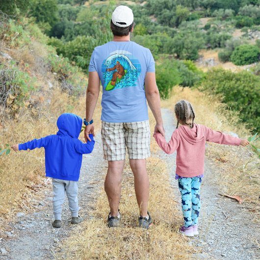 Bigfoot Surfen Reiten Die Wellen Spaß Sasquatch T-Shirt