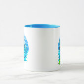 Bigfoot Surfen Reiten Die Wellen Spaß Sasquatch Tasse (Zentrum)