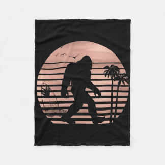 Bigfoot-Surfing-Shirt Lustiges Sommerkleidungs-T-S Fleecedecke