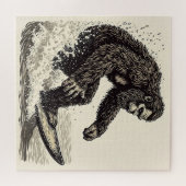 Bigfoot Surft Puzzle (Horizontal)