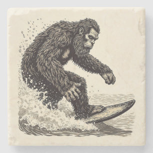 Bigfoot Surft Steinuntersetzer