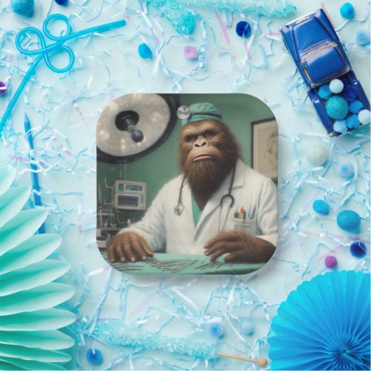 Bigfoot Surgeon Pappteller (Party)