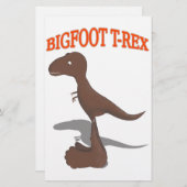 Bigfoot T-Rex Zeichnend Briefpapier (Vorne/Hinten)