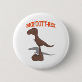 Bigfoot T-Rex Zeichnend Button (Vorderseite)