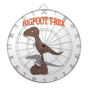 Bigfoot T-Rex Zeichnend Dartscheibe