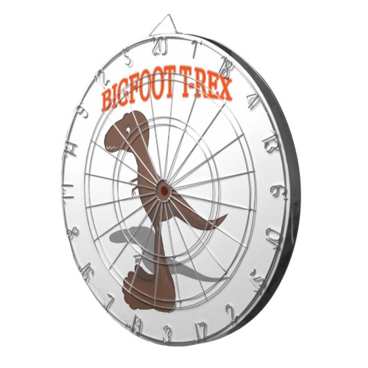 Bigfoot T-Rex Zeichnend Dartscheibe (Vorderseite rechts)