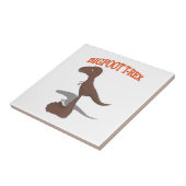 Bigfoot T-Rex Zeichnend Fliese (Seite)