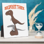 Bigfoot T-Rex Zeichnend Fotoplatte (Seite)