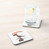 Bigfoot T-Rex Zeichnend Getränkeuntersetzer (Rechte Seite)