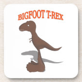 Bigfoot T-Rex Zeichnend Getränkeuntersetzer (Vorderseite)