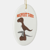 Bigfoot T-Rex Zeichnend Keramikornament (Rechts)
