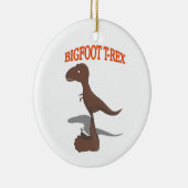 Bigfoot T-Rex Zeichnend Keramikornament (Rechts)