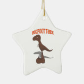 Bigfoot T-Rex Zeichnend Keramikornament (Rechts)