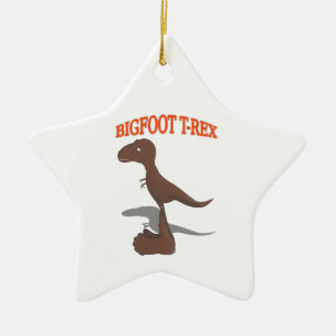 Bigfoot T-Rex Zeichnend Keramikornament