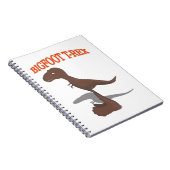 Bigfoot T-Rex Zeichnend Notizblock (Rechte Seite)