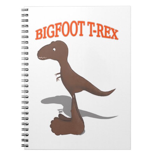 Bigfoot T-Rex Zeichnend Notizblock (Vorderseite)