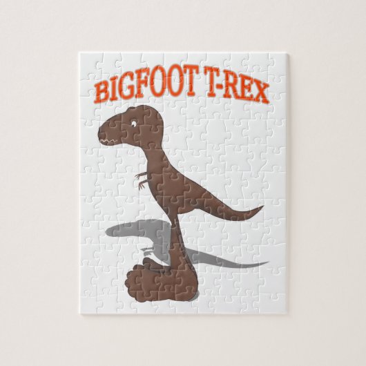 Bigfoot T-Rex Zeichnend Puzzle (Vertikal)
