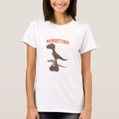 Bigfoot T-Rex Zeichnend T-Shirt (Vorderseite)