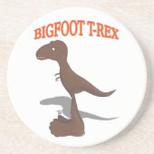 Bigfoot T-Rex Zeichnend Untersetzer (Vorne)