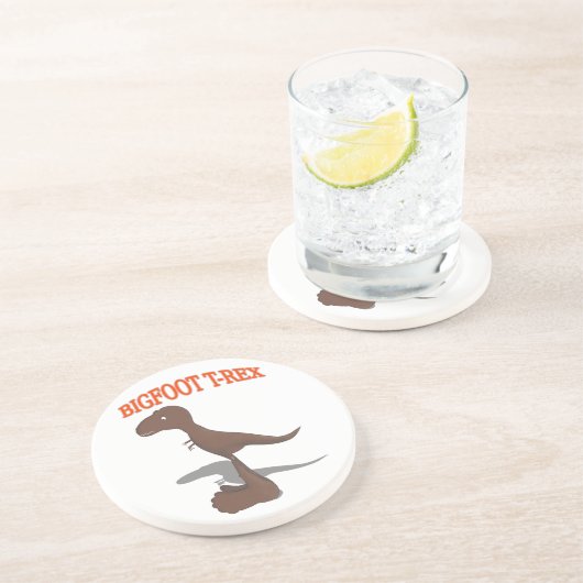 Bigfoot T-Rex Zeichnend Untersetzer (Seite)