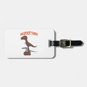Bigfoot-T-Rex-Zeichnung Gepäckanhänger