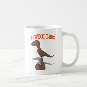 Bigfoot T-Rex Zeichnung Kaffeetasse