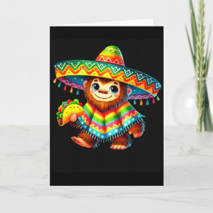 Bigfoot Taco Cinco De Mayo Sasquatch Mexikanische  Karte