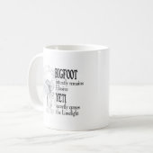 Bigfoot-Tasse Kaffeetasse (Vorderseite Links)