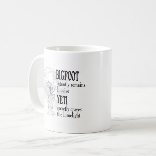 Bigfoot-Tasse Kaffeetasse (Vorderseite Links)
