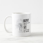 Bigfoot-Tasse Kaffeetasse (Links)