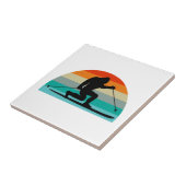 Bigfoot Telemark Skifahren Rainbow Fliese (Seite)